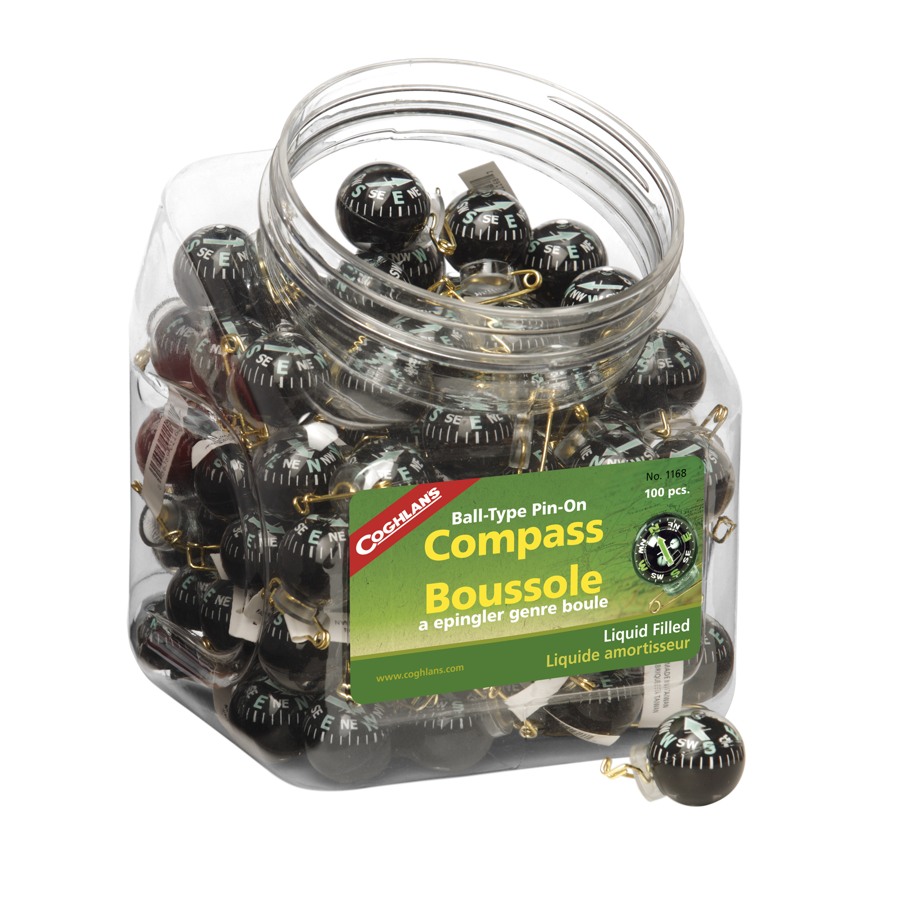 CG Bowl of Pin-on Compasses (100ea) ＃1168